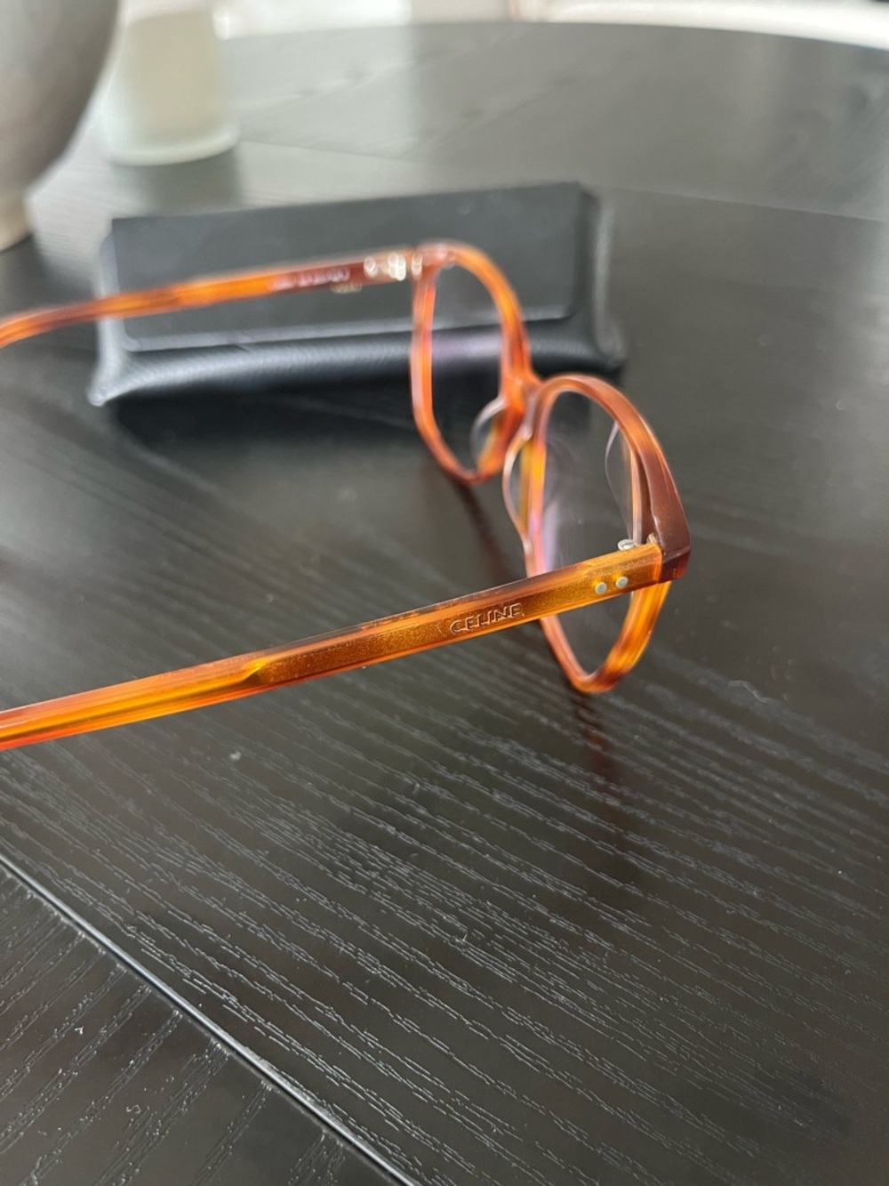 Celine amber brown Oversized glasses - Picture 4 of 6
